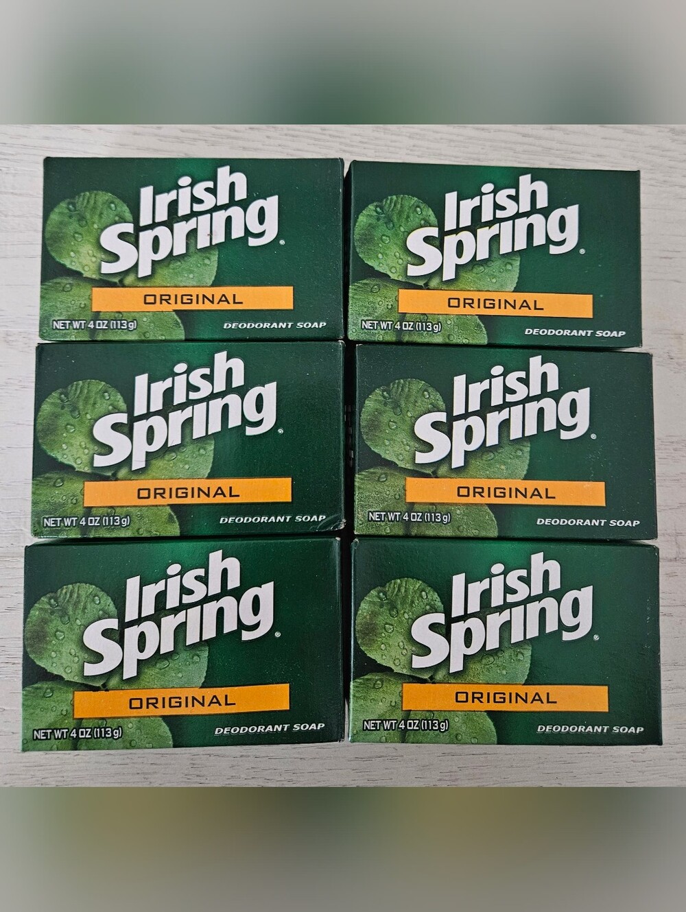 rish Spring Original 4oz Soap With NO Flaxseed/Linseed Oil Lot Of 6 Bars